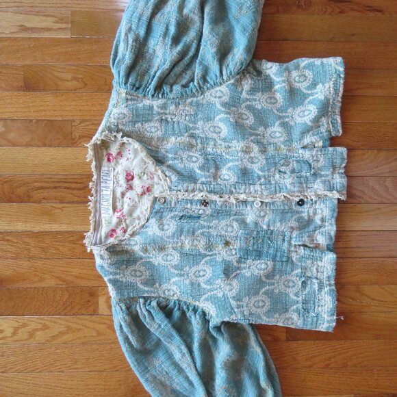 New NWT Magnolia Pearl Jaquard Yeva Jacket in Rafa OS